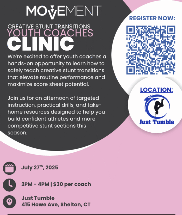 Youth - Safe Stunting | Coaches Clinic | July 27th 2 - 4PM